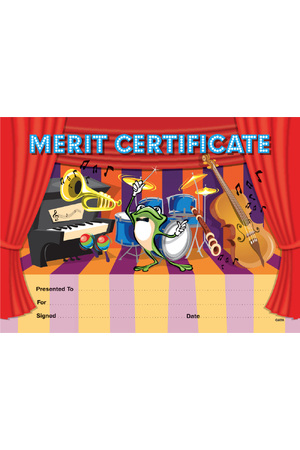 Music Merit Certificate - Pack of 35 (Previous Design)