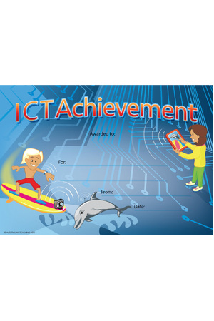 ICT Achievement Award Merit Certificate  - Pack of 35