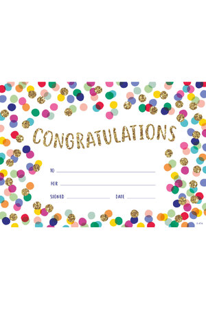 Confetti - PAPER Certificates (Pack of 35)