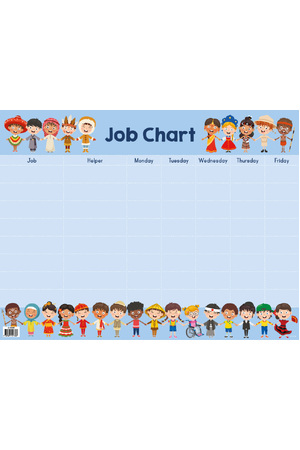 World of Work (Multicultural Kids) - Jobs & Rewards Incentive Chart