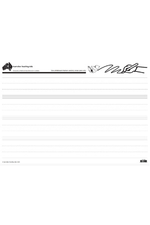 Dotted Thirds Laminated Writing Sheet (Double Sided) - Large A1 Size (Previous Design)