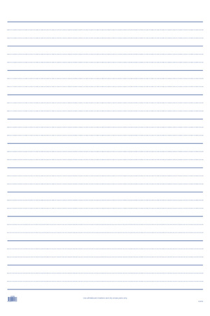 Dotted Thirds Laminated Writing Sheet (Double Sided) - Large A1 Size
