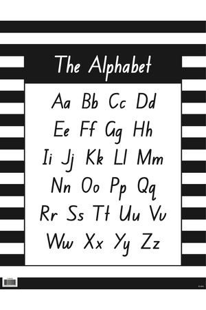 Black & White - Alphabet Chart (New South Wales)