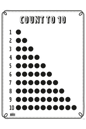 Black & White - Count to 10 Chart