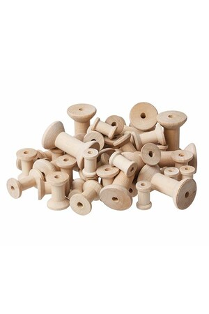 Wooden Spools - Natural (Pack of 50)