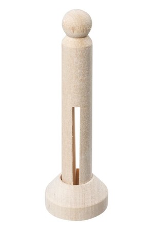 Wooden Peg Figures with Stand (Pack of 24) - Large (9.5cm)