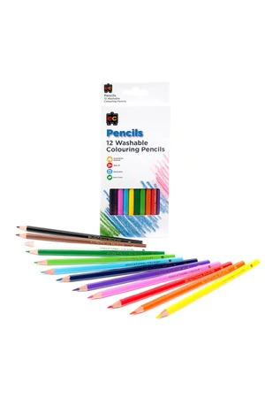 Washable Colouring Pencils - Set of 12