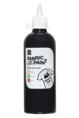 Fabric And Craft Paint 500ml - Black