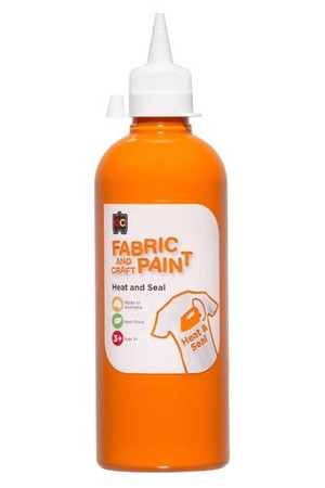 Fabric And Craft Paint 500ml - Orange