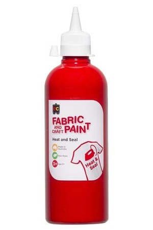 Fabric And Craft Paint 500ml - Red