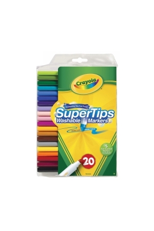 Marker Crayola Super Tip - Washable (Pack of 20)