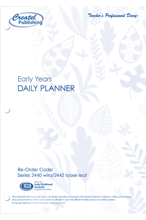 Early Years Planner 2024 (Daily) - Loose Leaf with Binder