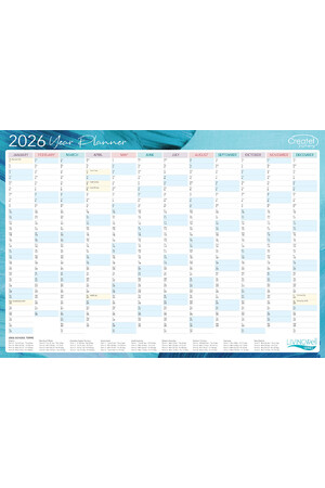 Wall Chart Planner 2026