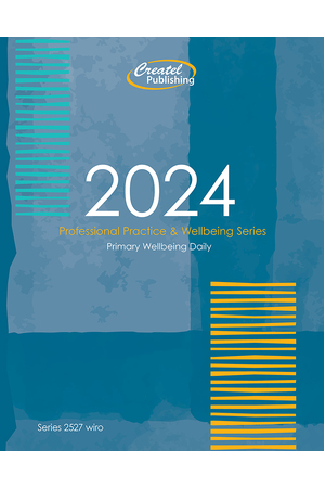 Primary Wellbeing Planner 2024 (Daily) - Wiro Bound