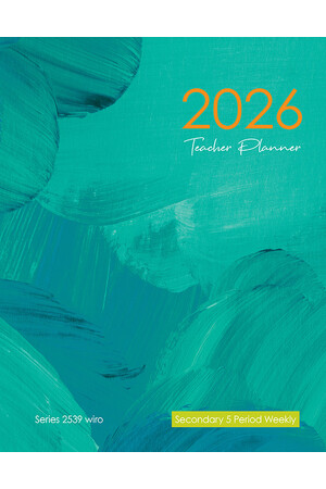 Secondary 5-Period Planner 2026 (Weekly) - Wiro Bound