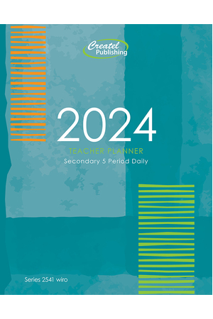 Secondary 5-Period Planner 2024 (Daily) - Wiro Bound