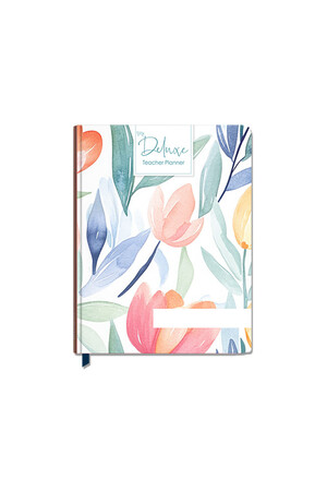Deluxe A5 Compact Planner 2026 (Daily) - Water Tulips