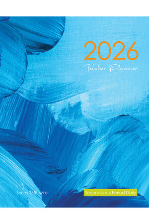 Secondary 4-Period Planner 2026 (Daily) - Wiro Bound