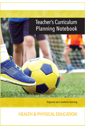 Teacher's Curriculum Planning Notebook - Health & Physical Education