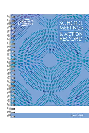 School Meeting Record Book - Blue