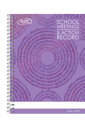 School Meeting Record Book - Purple