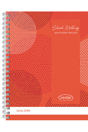 School Meeting Record Book - Red