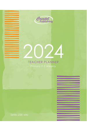 Primary F-2 Planner 2024 (Weekly) - Wiro Bound