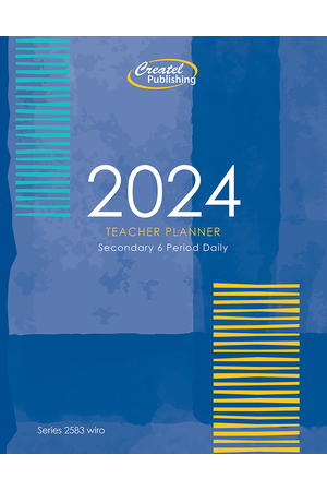 Secondary 6-Period Planner 2024 - (Daily) - Wiro Bound