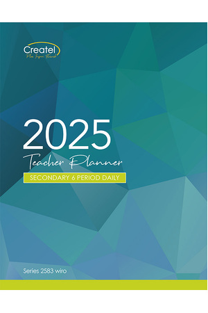 Secondary 6-Period Planner 2025 (Daily) - Wiro Bound