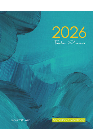 Secondary 6-Period Planner 2026 (Daily) - Wiro Bound