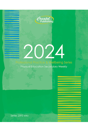 Physical Education Secondary Planner 2024 (Weekly) - Wiro Bound