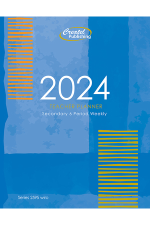 Secondary 6-Period Planner 2024 (Weekly) - Wiro Bound