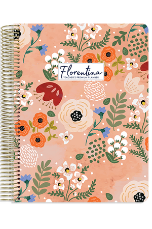 Florentina Premium Planner 2024 (Weekly) - Peach Posy