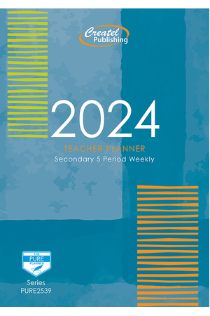 Secondary 5-Period Pure Paperback Planner 2024 (Weekly)
