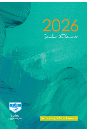 Secondary 5-Period Pure Paperback Planner 2026 (Weekly)