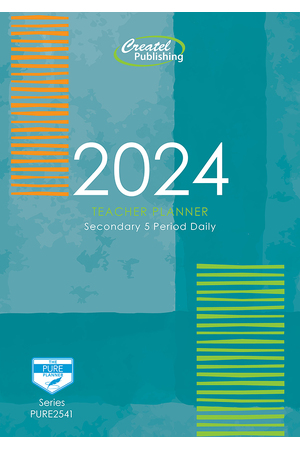 Secondary 5-Period Pure Paperback Planner 2024 (Daily)