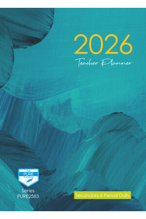 Secondary 6-Period Pure Paperback Planner 2026 (Daily)
