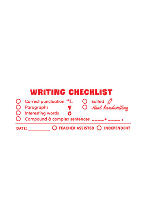 Writing - Checklist Stamp