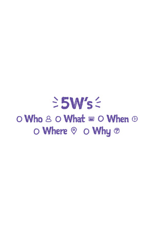 5W's - Checklist Stamp