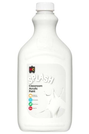 Splash Acrylic Paint 2L - Snowball (White)