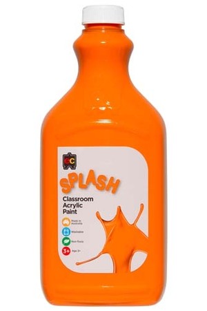 Splash Acrylic Paint 2L - Tangy (Orange)