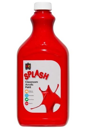 Splash Acrylic Paint 2L - Toffee Apple (Red)