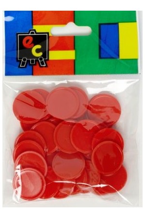 Small Colour Counters - Red