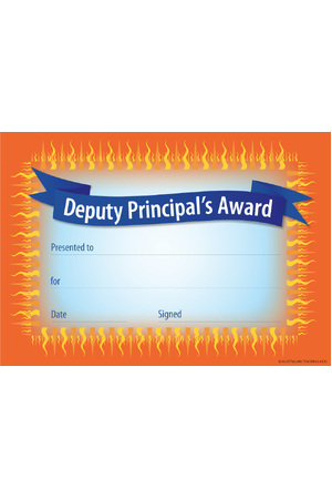 Deputy Principal's Award Certificate - Pack of 35