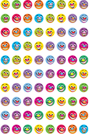 Dynamic Dots Smile Stickers