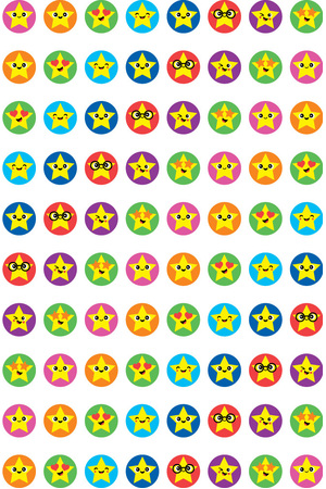 Stars - Dynamic Dots Stickers (Pack of 800)