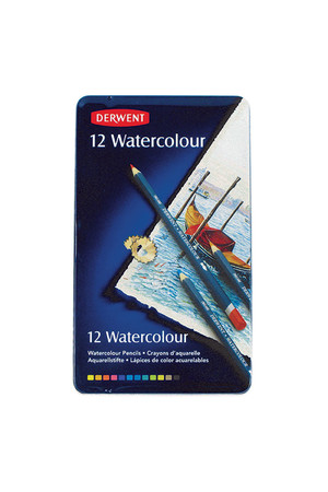 Derwent Coloured Pencils - Watercolour (Tin of 12)