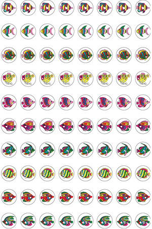 Dynamic Glitz Fishy Glitter Stickers