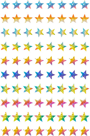 Dynamic Glitz Laser Stars Stickers