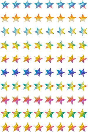 Dynamic Glitz Laser Stars Stickers